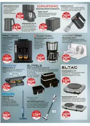 Gazetka promocyjna Vmarkt - Prospekte - Gazetka - ważna od 27.08 do 27.08.2025 - strona 16 - produkty: akku, auto, brötchen, brötchenaufsatz, edelstahl, eier, eis, erde, fenster, Finish, gourmetmaxx, grill, grillfläche, HP, kaffee, kaffeemaschine, Kocher, Kochplatten, korb, laminat, latte, Leuchte, leuchten, messer, Mixer, möbel, Ria, russell hobbs, Schal, Schale, severin, staubsauger, Stielsauger, tasse, thermostat, Ti, toast, toaster, trolli, überhitzungsschutz, wasser, wasserkocher, wassertank, WICK, Wischmopp