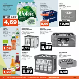 Gazetka promocyjna Real - Gazetka - ważna od 09.09 do 09.09.2023 - strona 16 - produkty: Alwa, bio, bionade, eis, flasche, glasflasche, könig pilsener, limo, limonade, mineralwasser, pils, pilsener, reis, saft, tee, Ti, valensina, veltins, veltins pilsener, volvic, wasser, ZTE