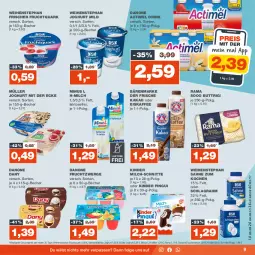 Gazetka promocyjna Real - Gazetka - ważna od 09.09 do 09.09.2023 - strona 9 - produkty: actimel, actimel drink, bärenmarke, Becher, danone, danone actimel drink, danone fruchtzwerge, Dany, drink, eis, eiskaffee, frucht, Fruchtquark, fruchtzwerge, joghur, joghurt, joghurt mild, joghurt mit der ecke, kaffee, kakao, Kinder, kinder pingui, LG, milch, milch-schnitte, Müller, pingui, quark, rama, reis, sahne, schlagrahm, Ti, weihenstephan, ZTE