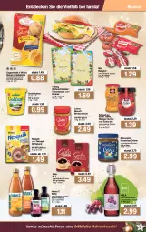 Gazetka promocyjna Famila - Prospekte - Gazetka - ważna od 18.12 do 18.12.2021 - strona 15 - produkty: aufstrich, babybel, Bau, Becher, beutel, bio, biscoff, brot, brotaufstrich, coppenrath, decke, , flasche, goldsaft, Goldstücke, grafschafter, haselnuss, Hohes C, Käse, mini babybel, mövenpick, natur, natura, nesquik, nuss, saft, säfte, Schwartau, Tannenbaum, Ti, zucker