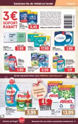 Gazetka promocyjna Famila - Prospekte - Gazetka - ważna od 18.12 do 18.12.2021 - strona 33 - produkty: Abba, allzweckreiniger, ariel, bio, biozidprodukte, Cap, coupon, coupons, decke, domestos, duo-caps, eier, erde, , Finish, flasche, geschirr, gin, kraft, mac, megaperls, pampers, papier, persil, power-gel, Rauch, regal, reiniger, rorax, rwe, sofortrabatt, spülmittel, Tasche, taschen, taschentücher, Ti, toilettenpapier, tücher, weck