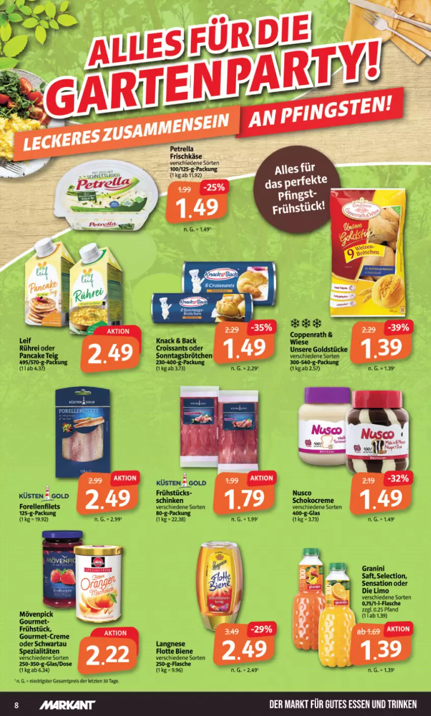 Aktueller Prospekt Markant - Prospekte - von 22.05 bis 27.05.2023 - strona 8 - produkty: eis, elle, filet, filets, flasche, forelle, langnese, reis, rel, Ti, ZTE