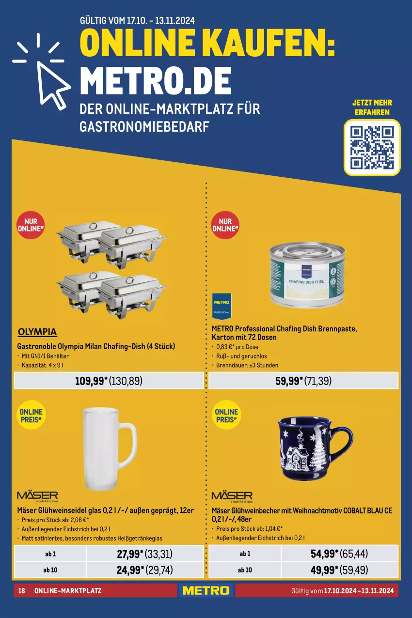 Aktueller Prospekt Metro - Weihnachtsküche - von 17.10 bis 13.11.2024 - strona 18 - produkty: Ti