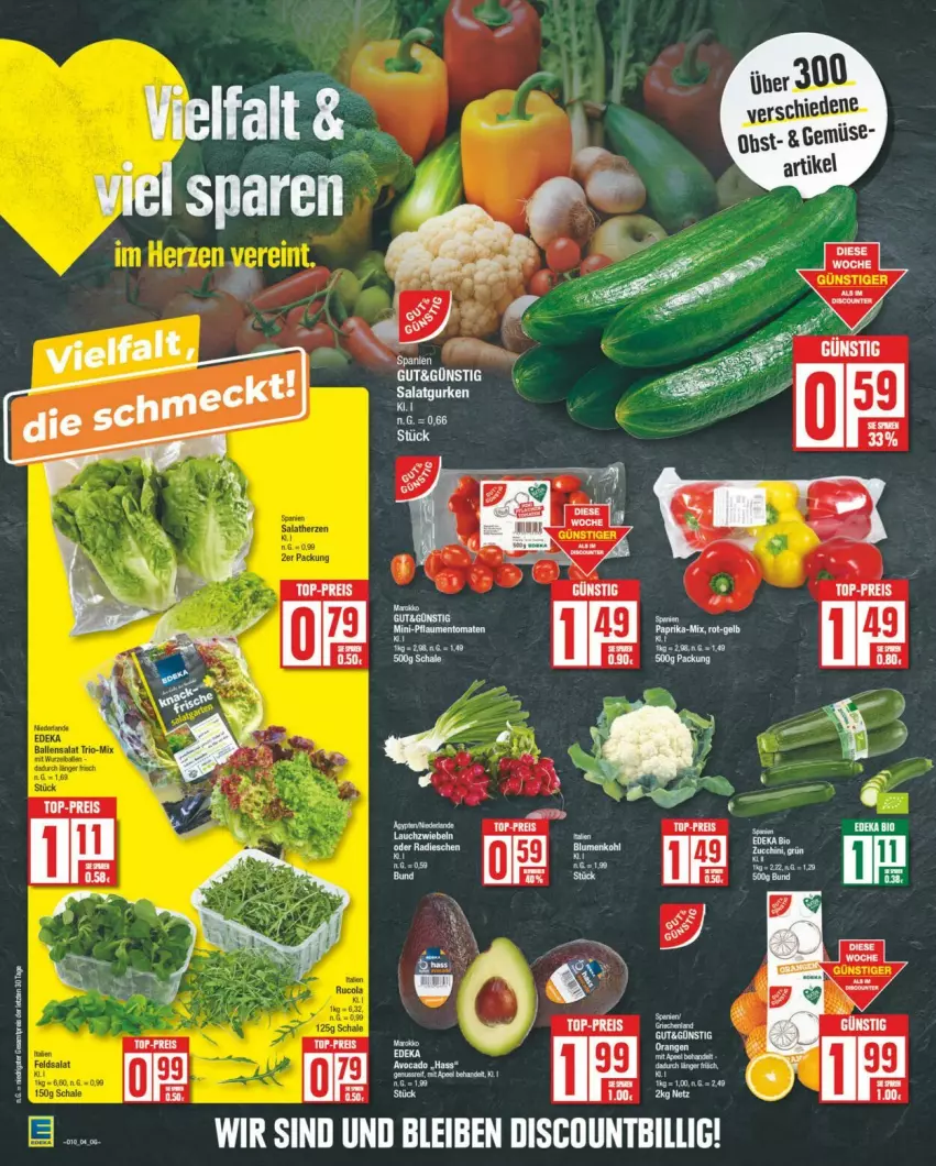 Aktueller Prospekt Edeka - Prospekte - von 02.03 bis 09.03.2024 - strona 4 - produkty: avocado, deka, discount, eis, reis, top-preis