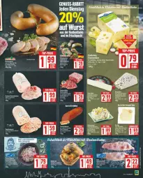 Gazetka promocyjna Edeka - Prospekte - Gazetka - ważna od 09.03 do 09.03.2024 - strona 7 - produkty: auer, Bau, Bauer, dip, eis, emmentaler, HP, Käse, lyoner, mac, paprika, reis, rum, tee, Ti, top-preis, wurst, Yo