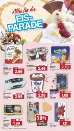 Gazetka promocyjna Famila - Prospekte - Gazetka - ważna od 15.06 do 15.06.2024 - strona 12 - produkty: Becher, beutel, bruno gelato, Cap, dessert, eis, ferrero, Ferrero Rocher, Kinder, kinder bueno, linsen, mikado, milch, monte, mövenpick, mövenpick eis, raffaello, reis, Ria, schoko, Schokolinsen, Ti, zott, Zott Monte, ZTE