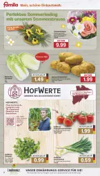 Gazetka promocyjna Famila - Prospekte - Gazetka - ważna od 15.06 do 15.06.2024 - strona 2 - produkty: eis, elle, feldsalat, Frühkartoffeln, kartoffel, kartoffeln, Lauchzwiebel, lebensmittel, Rauch, sac, salat, Schal, Schale, speisefrühkartoffeln, strauchtomaten, Ti, tomate, tomaten, zwiebel