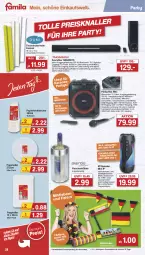 Gazetka promocyjna Famila - Prospekte - Gazetka - ważna od 15.06 do 15.06.2024 - strona 28 - produkty: adapter, akku, Becher, beispielabbildung, decke, duni, eis, elle, flasche, lautsprecher, LG, papier, reis, rum, soundbar, teller, Ti, tisch, tischdecke, trinkbecher, usb, wasser, ZTE