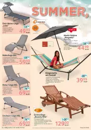 Gazetka promocyjna Selgros - Nonfood - Gazetka - ważna od 27.07 do 27.07.2022 - strona 22 - produkty: Abba, Bau, eis, hängematte, Holz, Liege, natur, reis, rel, rückenlehne, schirme, sonnenliege, Ti, tisch