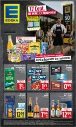 Gazetka promocyjna Edeka - Prospekte - Gazetka - ważna od 30.05 do 30.05.2026 - strona 1 - produkty: alkohol, angebot, angebote, bohne, bohnen, coupon, deka, eis, flammkuchen, flasche, gin, kuchen, lamm, lebensmittel, nuss, oder radler, Ofen, original wagner, pizza, radler, reis, steinofen, steinofen pizza, tee, Ti, wagner