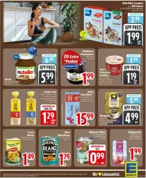 Gazetka promocyjna Edeka - Prospekte - Gazetka - ważna od 30.05 do 30.05.2026 - strona 21 - produkty: beanz, beutel, bohne, bohnen, cerealien, creme, eis, elle, erasco, gin, golden toast, hafer, heinz, kissen, kokos, kokosnuss, kölln, konfitüre, lebensmittel, LG, milch, müsli, natur, nuss, nuss-nugat-creme, nutella, reis, tee, teekanne, Ti, toast, zentis, ZTE