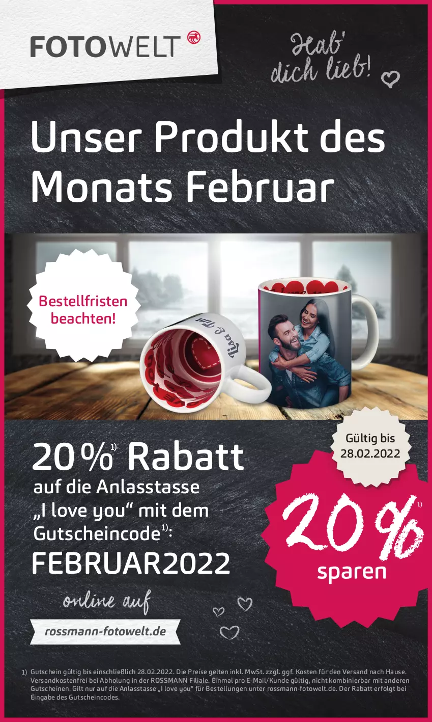 Aktueller Prospekt Rossmann - Prospekte - von 07.02 bis 11.02.2022 - strona 18 - produkty: eis, gutschein, gutscheine, LG, ndk, reis, tasse, Ti, versandkostenfrei, Yo