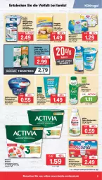 Gazetka promocyjna Famila - Prospekte - Gazetka - ważna od 02.09 do 02.09.2023 - strona 9 - produkty: ACC, actimel, actimel drink, activia, andechser natur, Becher, beutel, bio, butter, buttermilch, caffè latte, caramel, chia, danone, danone actimel drink, danone activia, decke, deli reform, drink, eis, filet, filets, flasche, henglein, hering, Herings, heringsfilets, joghur, joghurt, Kefir, kokos, kokosmilch, kühlregal, latte, mac, macchiato, margarine, matjes, milch, Müller, nadler, natur, rahmjoghurt, regal, reine buttermilch, reis, ring, sahne, starbucks, Ti, topf, veggie, weihenstephan, ZTE