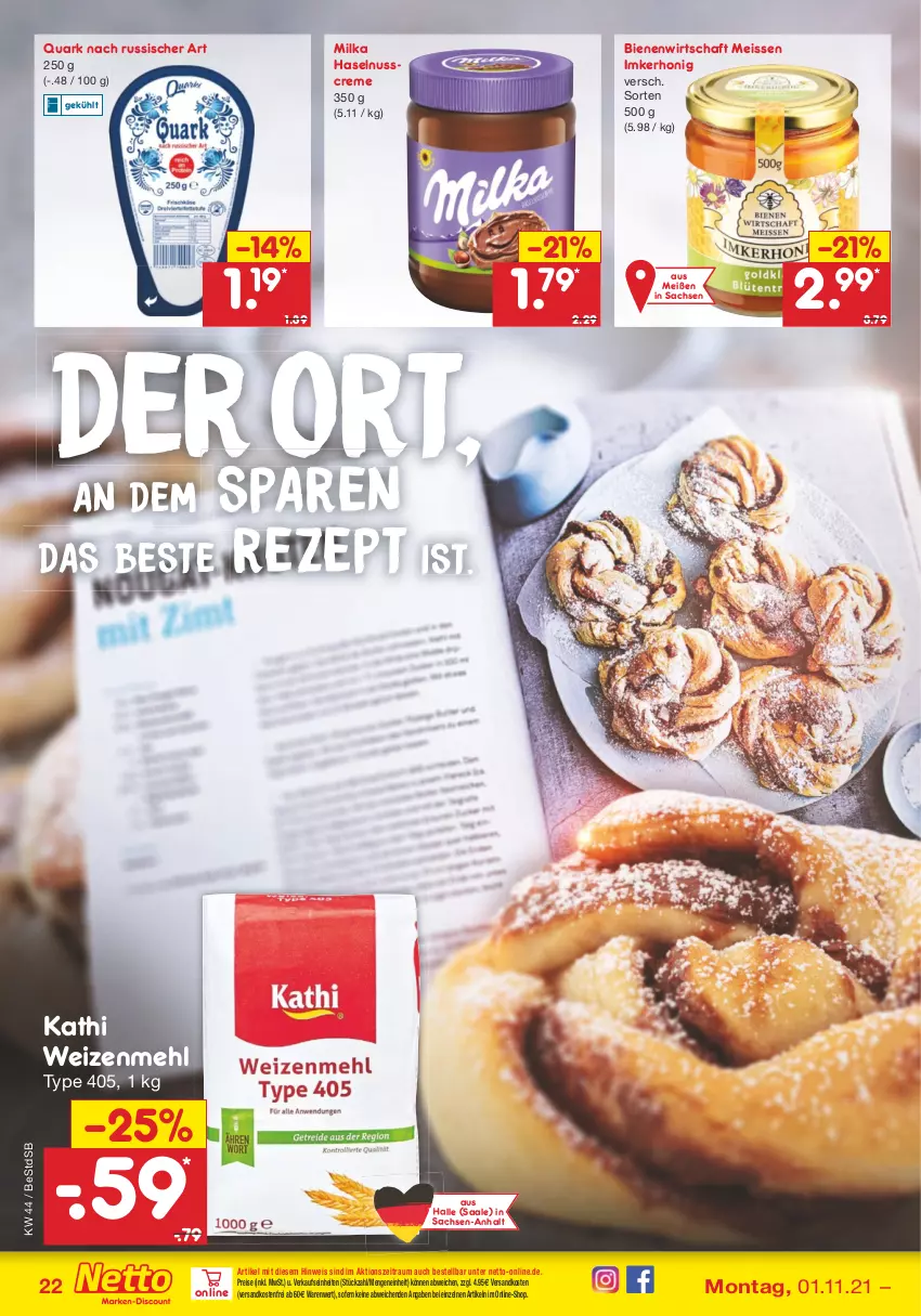 Aktueller Prospekt Netto Marken-Discount - Filial Angebote - von 01.11 bis 06.11.2021 - strona 22