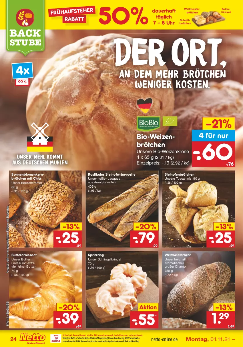 Aktueller Prospekt Netto Marken-Discount - Filial Angebote - von 01.11 bis 06.11.2021 - strona 24