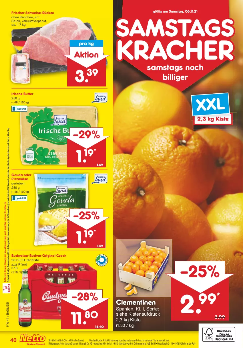 Aktueller Prospekt Netto Marken-Discount - Filial Angebote - von 01.11 bis 06.11.2021 - strona 40