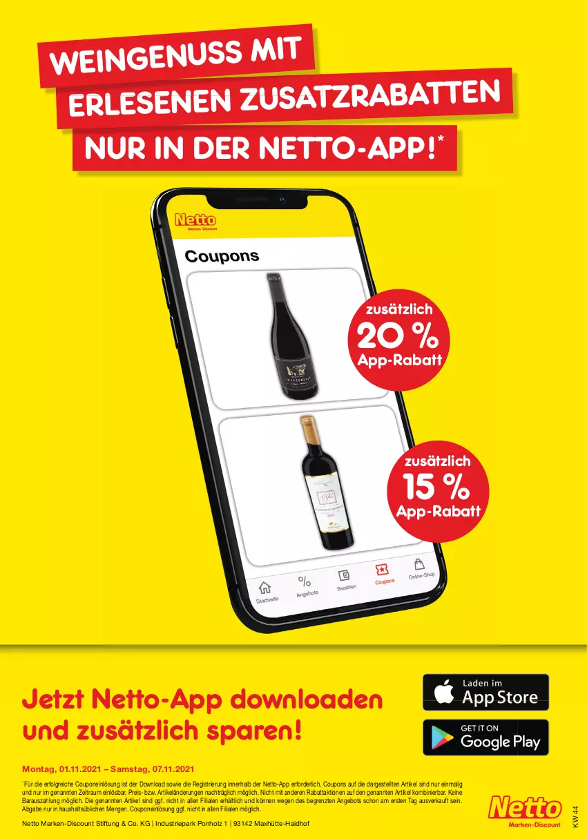 Aktueller Prospekt Netto Marken-Discount - Filial Angebote - von 01.11 bis 06.11.2021 - strona 41