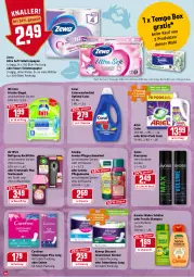 Gazetka promocyjna Rewe - Diese Woche im Angebot! - Gazetka - ważna od 15.01 do 15.01.2022 - strona 14 - produkty: Air Wick, Alwa, Always, ariel, Bad, carefree, colorwaschmittel, Coral, Discreet, Duftspray, dusche, ente, flasche, fructis, garnier, haarspray, kneipp, papier, pflegedusche, Pods, schaumbad, shampoo, slip, slipeinlagen, syoss, Tempo, Ti, toilettenpapier, Wahre Schätze, waschmittel, wc ente, WICK, Yo, zewa