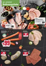 Gazetka promocyjna Rewe - Diese Woche im Angebot! - Gazetka - ważna od 15.01 do 15.01.2022 - strona 6 - produkty: Bau, beef, braten, corned beef, dell, frankfurter, geback, gewürz, gin, hausmarke, kotelett, leberwurst, Mett, mettwurst, mortadella, natur, Ofen, pizza, rewe hausmarke, schinken, schwein, schweine, schweinebraten, senf, Ti, wein, weine, wurst