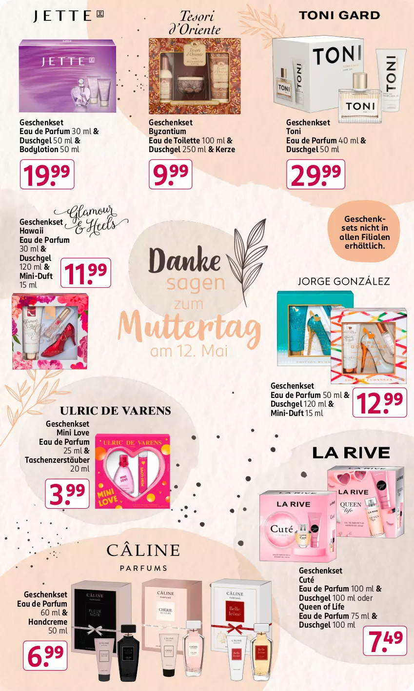 Aktueller Prospekt Rossmann - Prospekte - von 29.04 bis 03.05.2024 - strona 10 - produkty: body, bodylotion, creme, duschgel, Eau de parfum, eau de parfum 30 ml, eau de parfum 50 ml, eau de toilette, eau de toilette 100 ml, geschenkset, handcreme, kerze, Lotion, parfum, Tasche, taschen, Ti