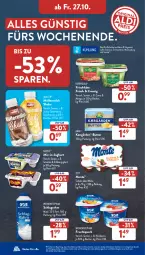 Gazetka promocyjna AldiSud - NÄCHSTE WOCHE - Gazetka - ważna od 28.10 do 28.10.2023 - strona 30 - produkty: alle artikel ohne dekoration, arla, Becher, beere, butter, curry, dekoration, eis, erdnüsse, flasche, frischkäse, frucht, Fruchtquark, fuzetea, gin, himbeer, himbeere, joghur, joghurt, Kærgården, Käse, kerrygold, LG, mac, mango, milch, monte, Müller, müllermilch, mundspülung, nestlé, quark, reis, schlagrahm, Schmuck, schoko, shake, smarties, spülung, Ti, weihenstephan, zott, Zott Monte, ZTE