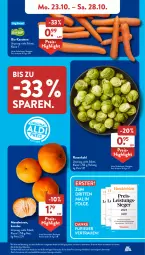 Gazetka promocyjna AldiSud - NÄCHSTE WOCHE - Gazetka - ważna od 28.10 do 28.10.2023 - strona 5 - produkty: aldi, alle artikel ohne dekoration, beutel, bio, bio-karotten, dekoration, eis, karotten, lebensmittel, LG, mandarine, mandarinen, Rauch, reis, rosen, Rosenkohl, Ti, Yo, ZTE