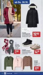 Gazetka promocyjna Aldi Nord - Von Montag - Gazetka - ważna od 01.11 do 01.11.2025 - strona 28 - produkty: axe, bio, Cardigan, decksohle, Finish, gin, Mantel, obermaterial synthetik, rel, Ria, Schal, sneaker, Steppmante, Ti, up2fashion, wolle, ZTE