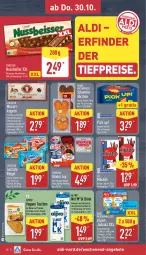 Gazetka promocyjna Aldi Nord - Von Montag - Gazetka - ważna od 01.11 do 01.11.2025 - strona 34 - produkty: aldi, alpro, angebot, angebote, Bad, drink, Edelmarzipan, eis, elle, ferrero, haselnuss, Kinder, kuchen, Kugel, marzipan, mikado, mit pistazien, natur, nuss, pflanze, pflanzen, Pick Up!, pistazien, pralinen, reis, riegel, salz, schoko, schokolade, schwein, Tasche, taschen, teller, Ti, tiefpreis, wein, Zartbitterschokolade, zucker