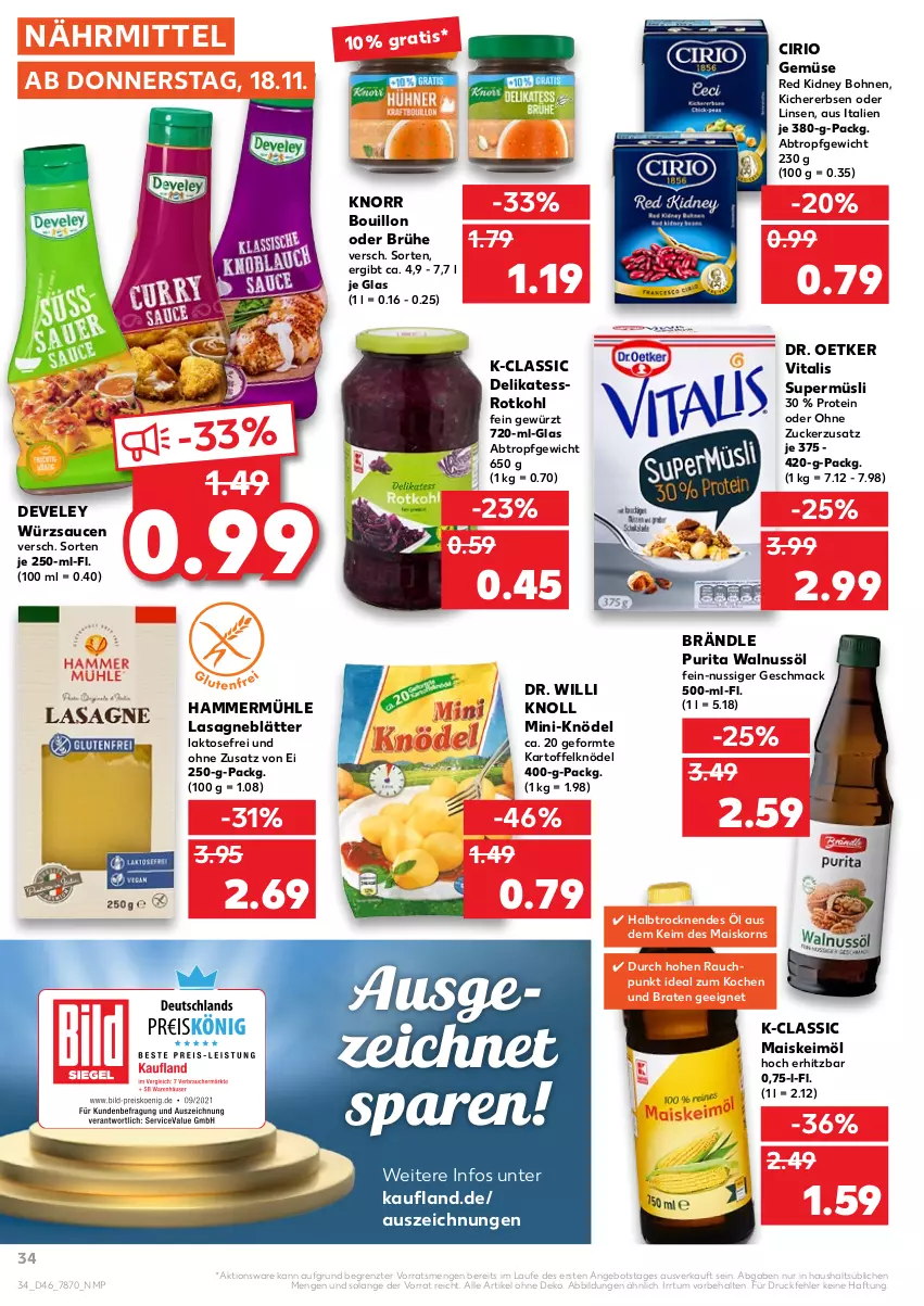 Aktueller Prospekt Kaufland - von 18.11 bis 24.11.2021 - strona 34