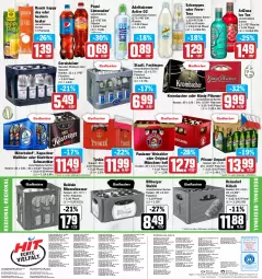 Gazetka promocyjna Hit - Prospekte - Gazetka - ważna od 16.04 do 16.04.2022 - strona 20 - produkty: adelholzener, Alwa, angebot, angebote, auer, Bad, Beckers Bester, bier, bitburger, braun, burger, drucker, eimer, eis, elle, Engel, fisch, flasche, gerolsteine, gerolsteiner, gin, glasflasche, Happy Day, Holz, kerze, könig pilsener, köstritzer, krombache, krombacher, limo, limonade, limonaden, Lübecker, mineralwasser, mönchshof, natur, Paula, paulaner, pepsi, pils, pilsener, pilsner, pilsner urquell, Rauch, reis, reiss, rel, rwe, schweppes, Sprudel, ssd, Staatl. Fachingen, steiner, tee, teller, Ti, tyskie, uhr, wasser, weissbier