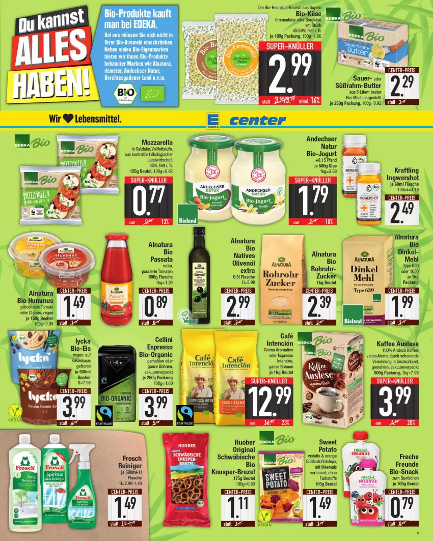 Aktueller Prospekt E Center - Angebote der Woche - von 25.04 bis 30.04.2022 - strona 13 - produkty: andechser natur, bio, natur, natura, Ti