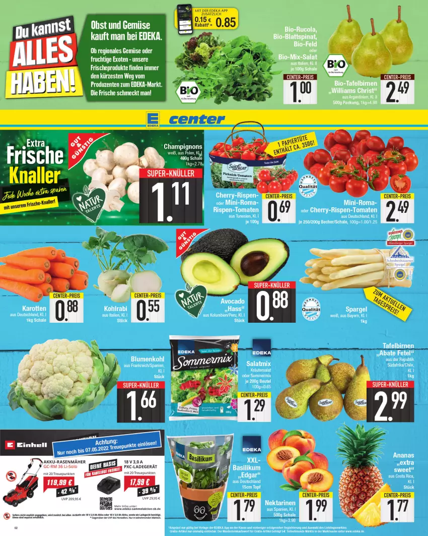 Aktueller Prospekt E Center - Angebote der Woche - von 25.04 bis 30.04.2022 - strona 2 - produkty: ente, frucht, obst, Ti