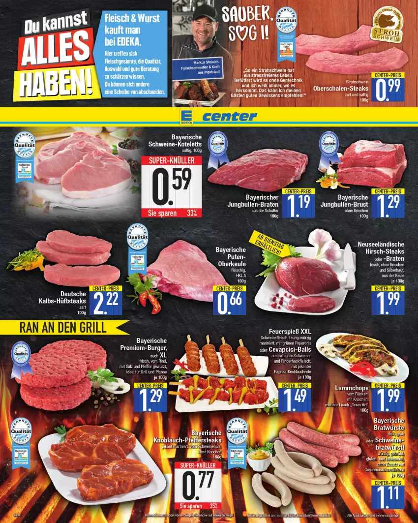 Aktueller Prospekt E Center - Angebote der Woche - von 25.04 bis 30.04.2022 - strona 4 - produkty: eis, fleisch, grill, Ti, wurst