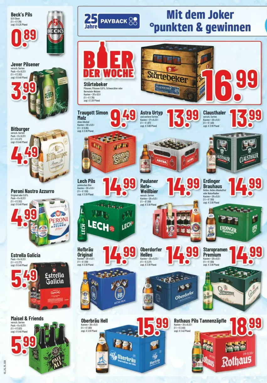 Aktueller Prospekt Trinkgut - Prospekte - von 02.11 bis 08.11.2025 - strona 2 - produkty: alkohol, Astra, aust, bier, bitburger, burger, clausthaler, elle, erdinger, gin, Hefe, jever, jever pilsener, mais, malz, ohne alkohol, Paula, paulaner, pils, pilsener, rel, sim, Staropramen, störtebeker, urtyp