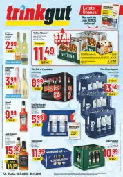 Gazetka promocyjna Trinkgut - Prospekte - Gazetka - ważna od 08.11 do 08.11.2025 - strona 1 - produkty: Alwa, angebot, angebote, aperol, Apple, Bad, burger, cola, eis, flasche, flensburger, freixenet, gin, jack daniel, jack daniel's, lack, limo, limonade, limonaden, maybach, mineralwasser, payback, pils, pilsener, reifen, reis, steiner, tennessee whiskey, Ti, veltins, veltins pilsener, vilsa, vita, Vita C, wasser, whiskey, ZTE