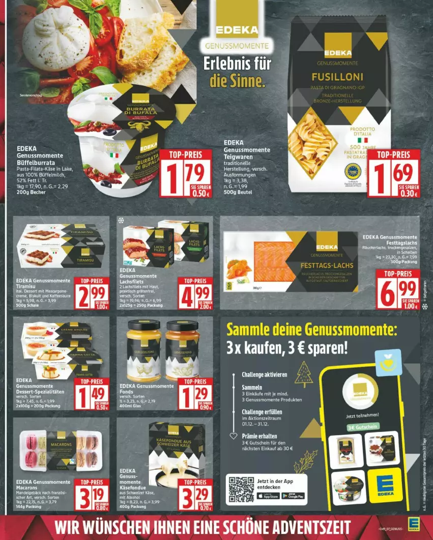 Aktueller Prospekt Edeka - Prospekte - von 01.12 bis 06.12.2025 - strona 7 - produkty: beutel, Burrata, decke, deka, eis, ente, gutschein, Käse, mac, nuss, pasta, reis, tee, Ti, top-preis