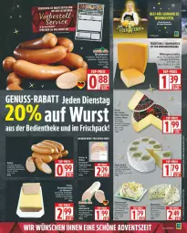Gazetka promocyjna Edeka - Prospekte - Gazetka - ważna od 06.12 do 06.12.2025 - strona 5 - produkty: bockwurst, eis, emmi, HP, Käse, lamm, mac, nuss, reis, tee, Ti, top-preis, truthahn, weichkäse, wurst
