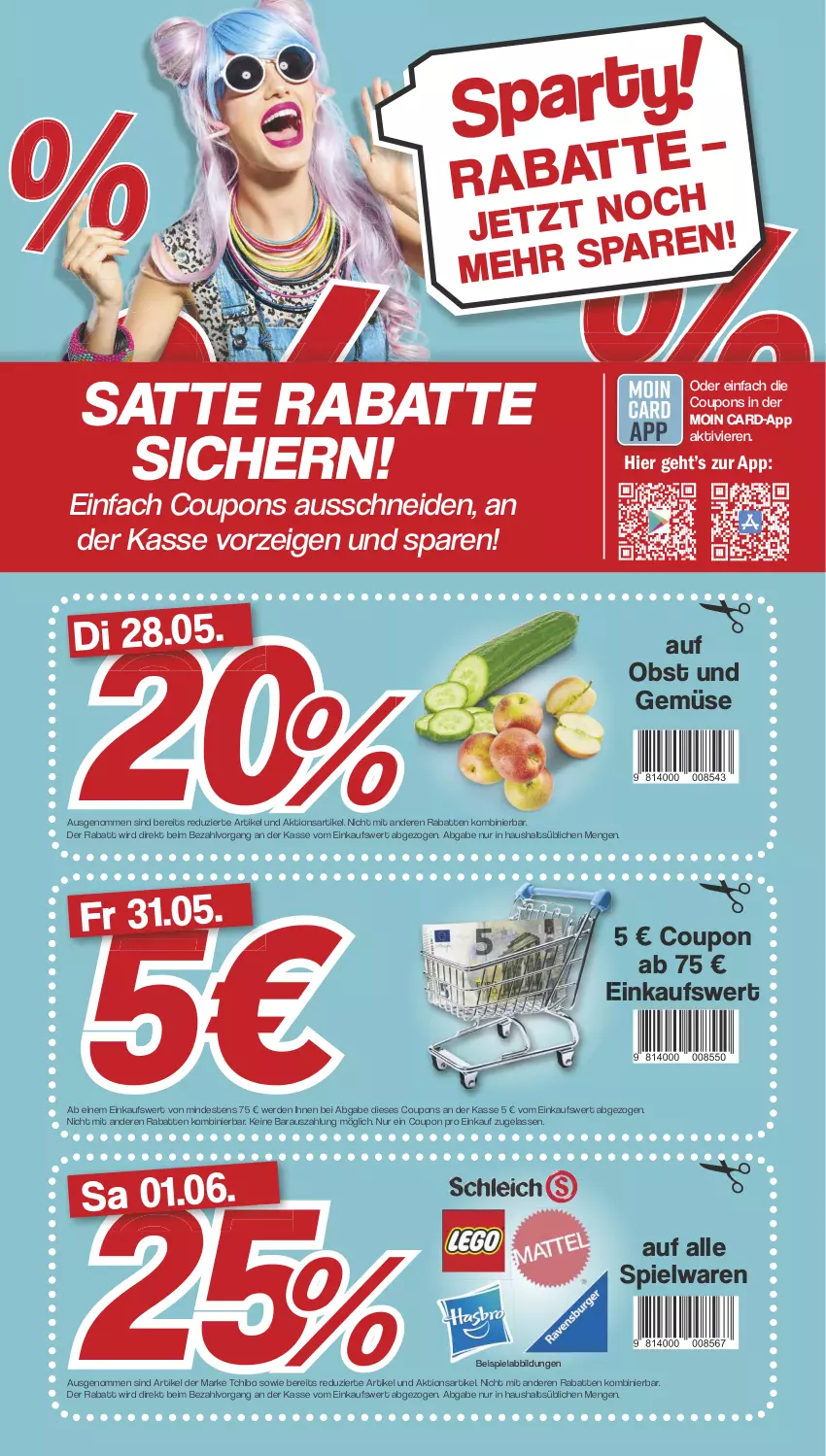 Aktueller Prospekt Famila - Prospekte - von 27.05 bis 01.06.2024 - strona 3 - produkty: beispielabbildung, coupon, coupons, eis, erde, obst, Obst und Gemüse, spielwaren, Tchibo, Ti, und gemüse