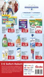 Gazetka promocyjna Famila - Prospekte - Gazetka - ważna od 01.06 do 01.06.2024 - strona 28 - produkty: Alwa, Always, angebot, angebote, ariel, blend-a-med, coupon, coupons, eis, fairy, flasche, gin, Kinder, lenor, lenor weichspüler, Meister, meister proper, pampers, pampers baby dry, pantene, pantene pro-v, Pants, pasta, Pflegespülung, Pods, pro-v, reis, shampoo, slip, slipeinlagen, sofort-rabatt, spülmittel, spülung, Ti, weichspüler, windeln, zahnpasta, ZTE