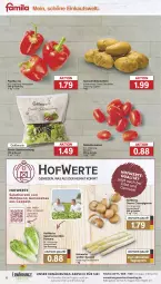 Gazetka promocyjna Famila - Prospekte - Gazetka - ważna od 01.06 do 01.06.2024 - strona 4 - produkty: Bau, beutel, Cap, champignon, champignons, creme, datteltomaten, eis, elle, Frühkartoffeln, kartoffel, kartoffeln, lebensmittel, obst, paprika, paprika rot, reis, salat, salatherzen, Schal, Schale, spargel, speisefrühkartoffeln, telefon, Ti, tomate, tomaten