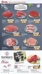 Gazetka promocyjna Famila - Prospekte - Gazetka - ważna od 01.06 do 01.06.2024 - strona 6 - produkty: braten, eis, ente, filet, fleisch, gewürz, hüftsteak, kalbsschnitzel, Mett, natur, nero, rind, rinder, rinderbraten, rinderfilet, rindfleisch, rouladen, rum, Schal, Schale, schinken, schnitzel, schwein, schweine, Schweineroulade, steak, Ti, Tiere, wein, weine