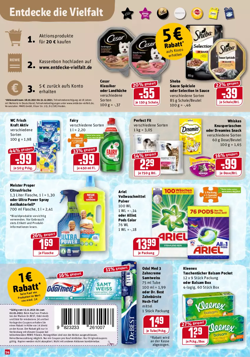 Aktueller Prospekt Rewe - Prospekte - von 15.11 bis 21.11.2021 - strona 14