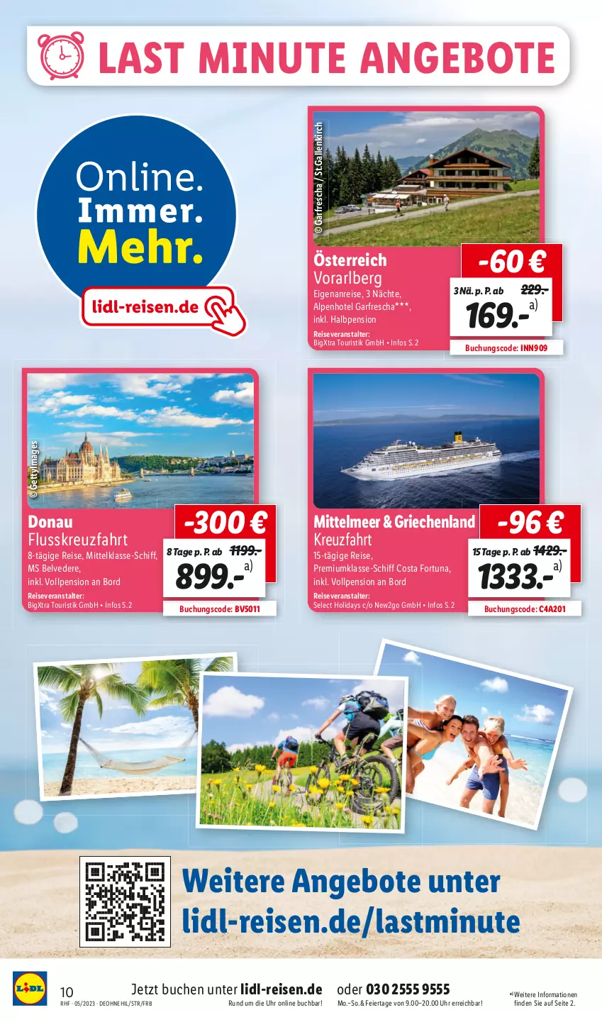 Aktueller Prospekt Lidl - Monatliche Reise-Highlights - von 29.04 bis 31.05.2023 - strona 10 - produkty: angebot, angebote, buch, deo, eier, eis, reis, reiseveranstalter, Ti, uhr