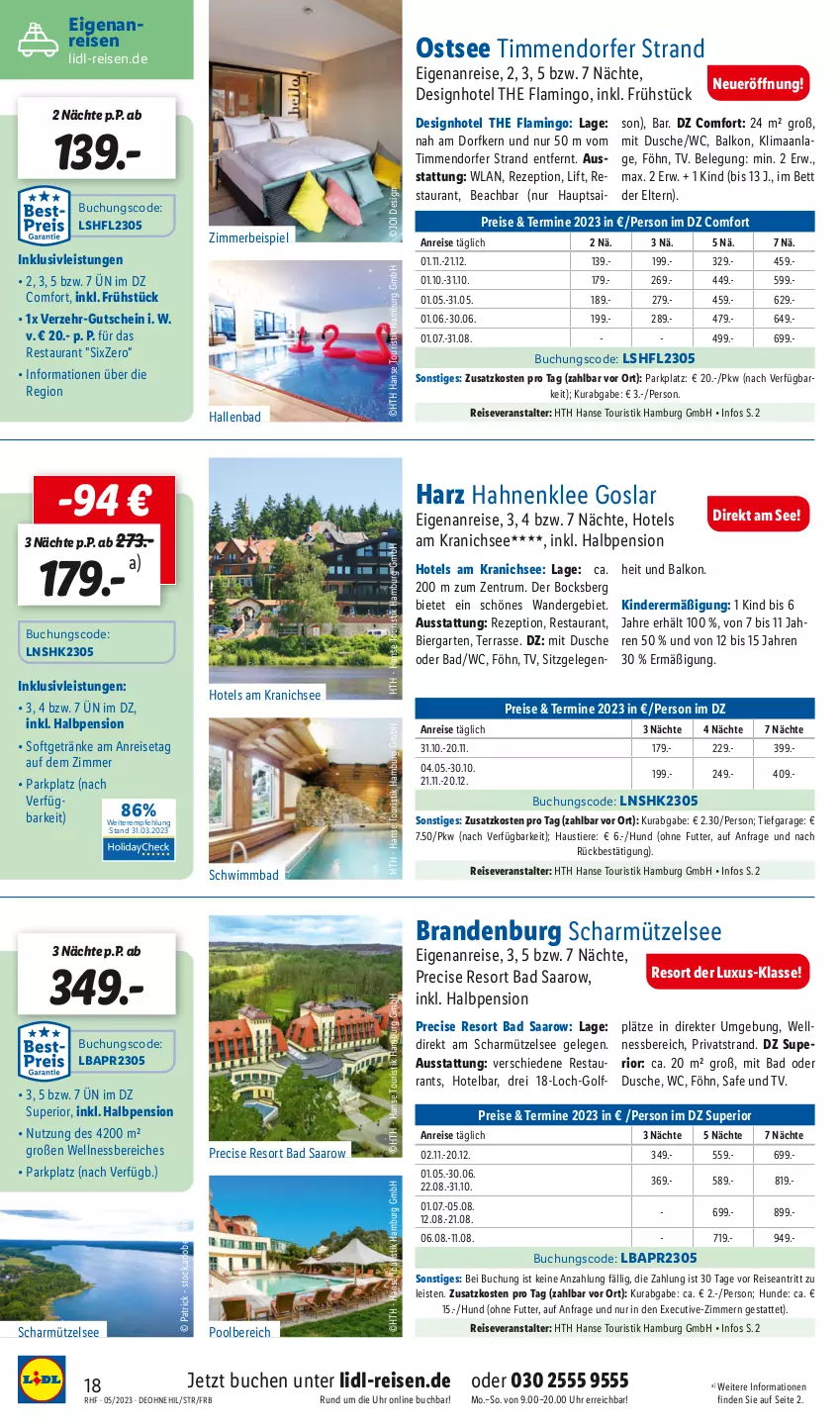 Aktueller Prospekt Lidl - Monatliche Reise-Highlights - von 29.04 bis 31.05.2023 - strona 18 - produkty: aust, Bad, bett, bier, buch, deo, dusche, eis, Garten, getränk, getränke, gutschein, inklusivleistungen, K2, Kinder, Mütze, pool, reis, reiseveranstalter, rezept, rum, Stier, Ti, Tiere, uhr, wellnessbereich, zimmerbeispiel