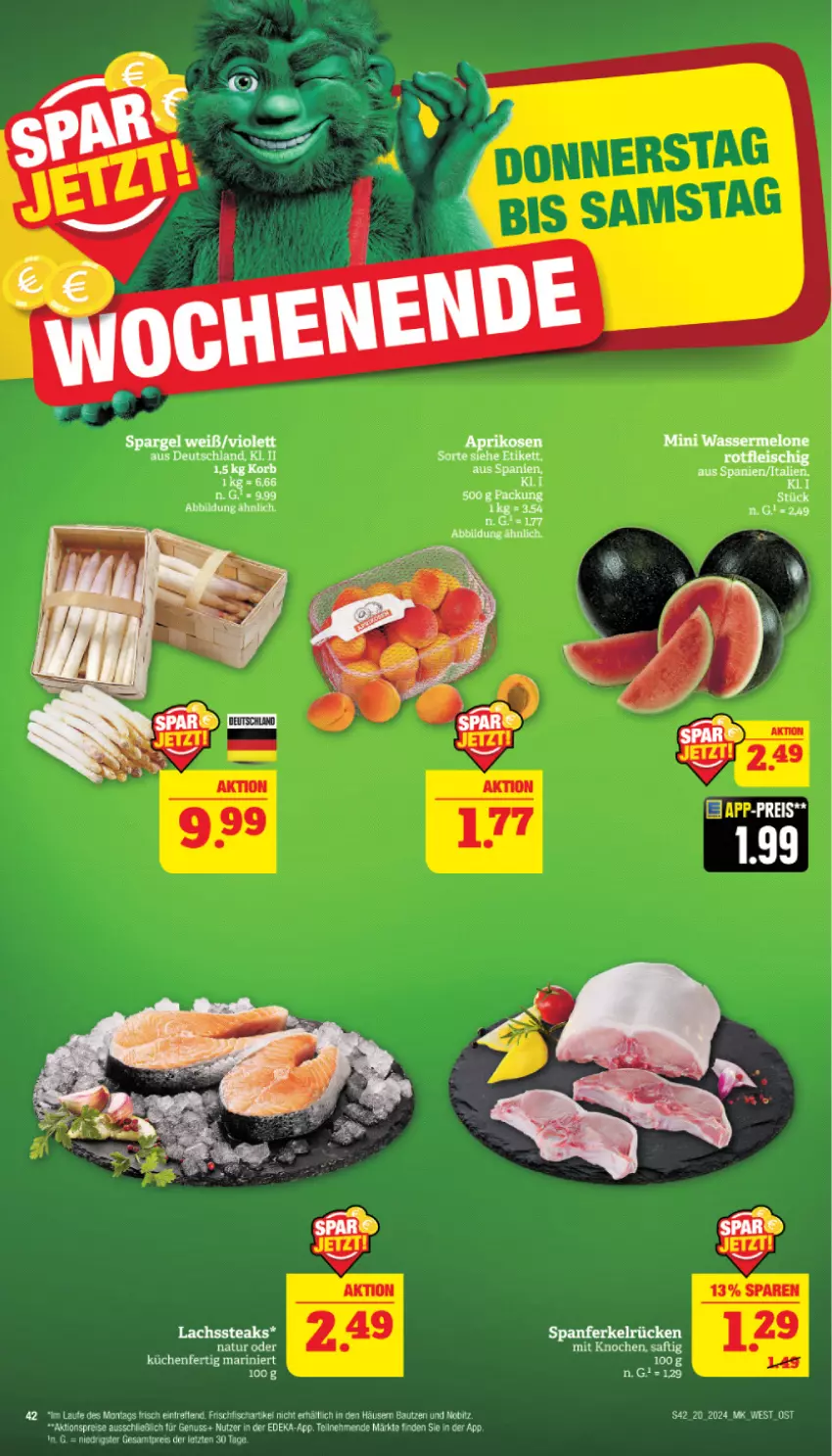 Aktueller Prospekt Marktkauf - Prospekt - von 12.05 bis 18.05.2024 - strona 42 - produkty: aktionspreis, deka, eis, korb, küche, Küchen, lachs, melone, natur, nuss, reis, saft, steak, steaks, tee, Ti, wasser, wassermelone, ZTE