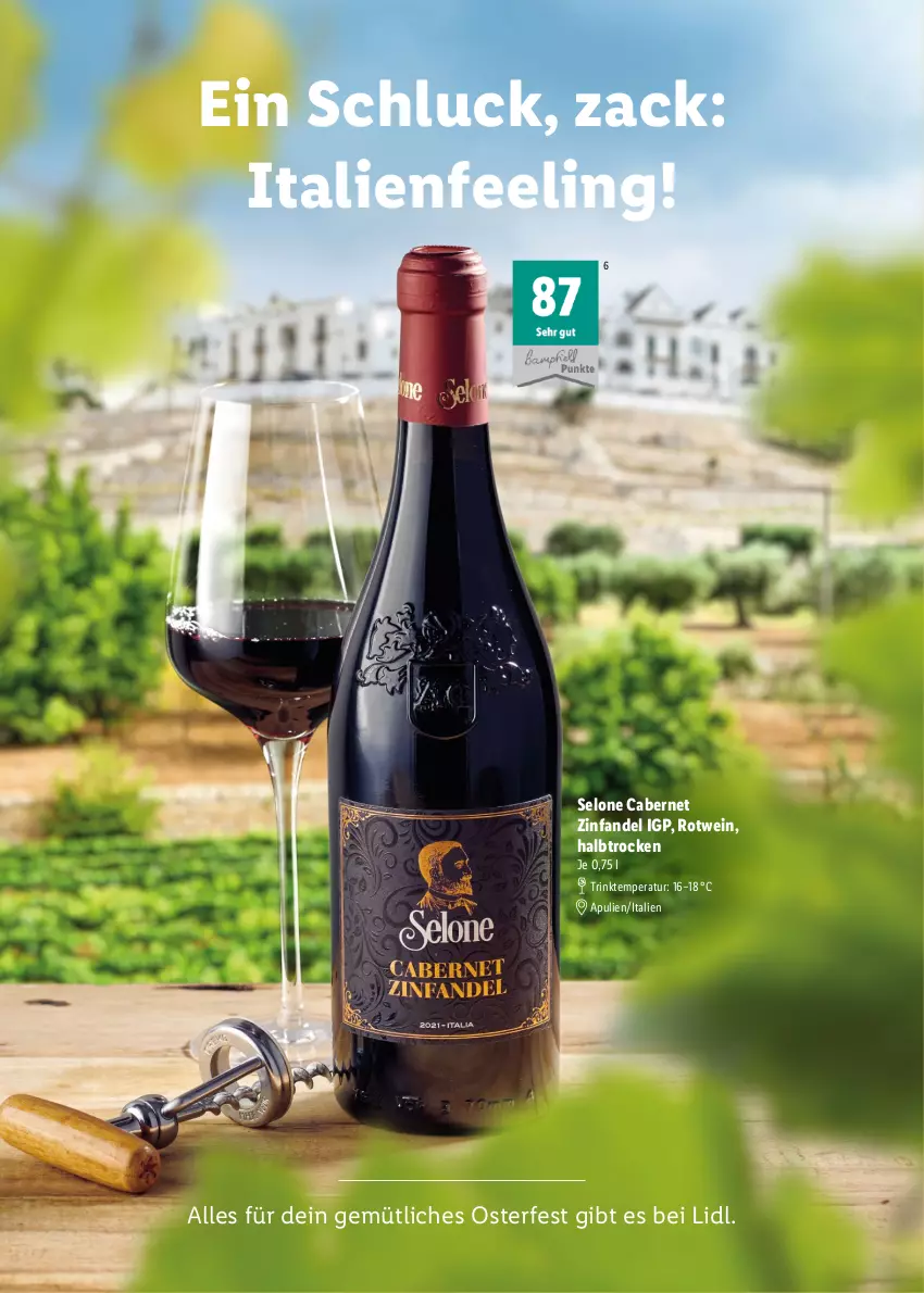 Aktueller Prospekt Lidl - Ostermagazin - von 12.03 bis 08.04.2023 - strona 28 - produkty: cabernet, rotwein, wein