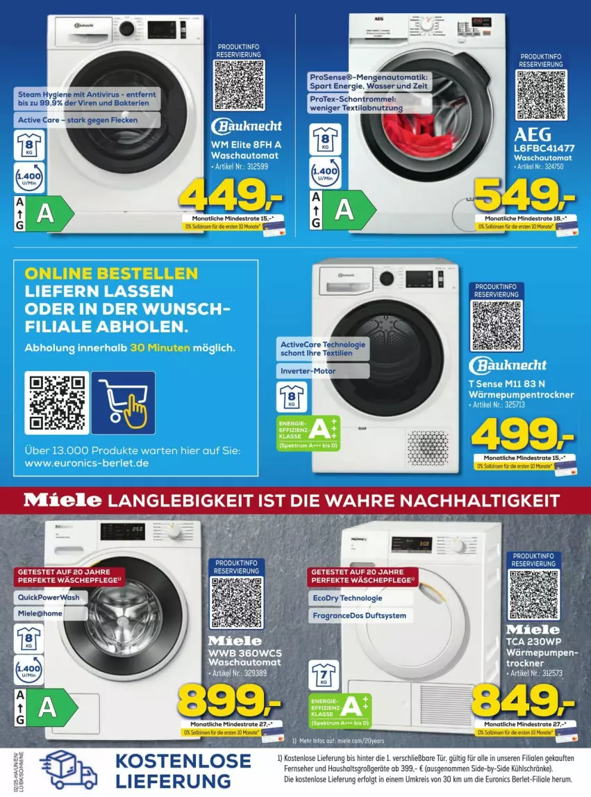 Aktueller Prospekt Euronics - Prospekte - von 04.01 bis 10.01.2025 - strona 10 - produkty: auto, eis, elle, ente, fernseher, LG, Protex, reis, rum, Ti, trommel