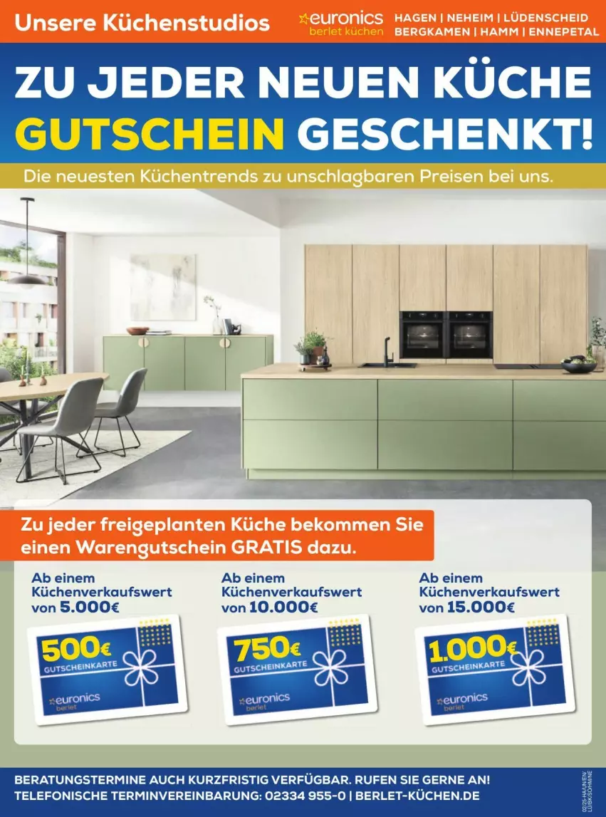 Aktueller Prospekt Euronics - Prospekte - von 04.01 bis 10.01.2025 - strona 8 - produkty: gutschein, küche, Küchen, telefon, Ti