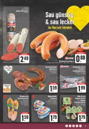 Gazetka promocyjna Edeka - Angebote der Woche - Gazetka - ważna od 10.06 do 10.06.2023 - strona 7 - produkty: aktionspreis, aufschnitt, bacon, braun, chili, eis, fleisch, fleischwurst, knoblauch, Mett, mettwurst, mit knoblauch, natur, pfeffer, reis, ring, rügenwalder, salami, schinken, schinkenfleischwurst, schnittlauch, Ti, wurst, zwiebel, zwiebelmettwurst