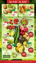Gazetka promocyjna Aldi Nord - Aldi-Aktuell - Gazetka - ważna od 16.07 do 16.07.2022 - strona 3 - produkty: aldi, avocado, beutel, eis, eisbergsalat, Elan, gurke, kiwi, lebensmittel, natur, Rauch, reis, salat, Schal, Schale, tafeläpfel, Ti, tomate, tomaten, wasser, Yo, zespri, zitrone, zitronen